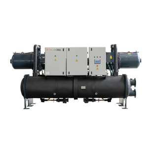 Enfriador de agua de tornillo industrial refrigerado por agua con un solo compresor, 200 kw-1500 kw